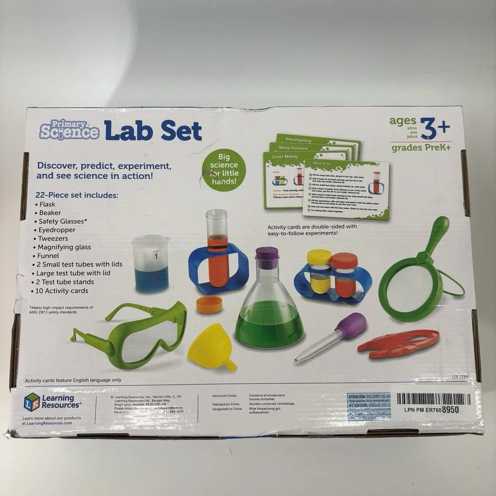 Learning Resources Primary Science Lab Activity Set Preschool STEM Chemistry NEW